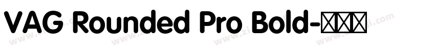 VAG Rounded Pro Bold字体转换